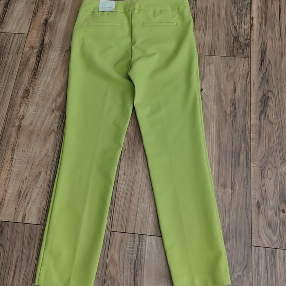 Rachel Zoe Women's Lemon Green Dress Pants Size 6 - Picture 9 of 9